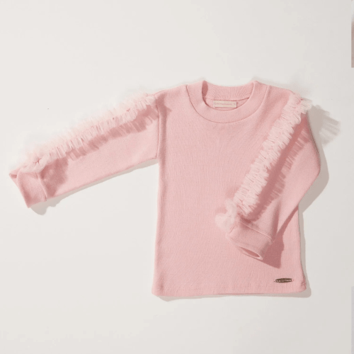 Blusa manga tule