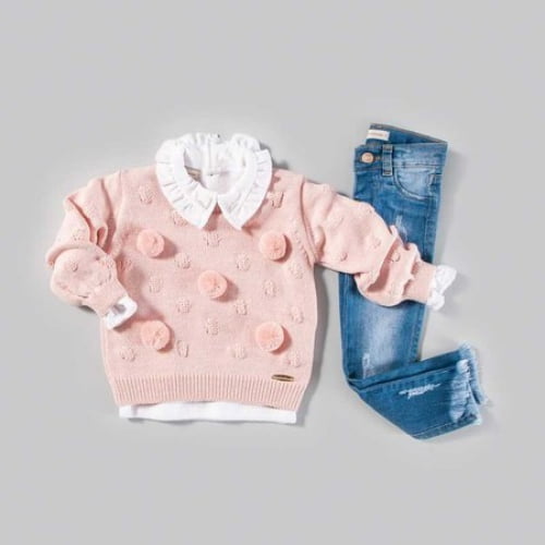 Blusa gola pérola