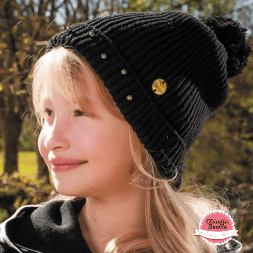 gorro pérola mini até 3 anos